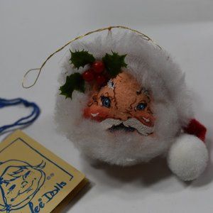 1996 Annalee Christmas Santa Ornament w/box